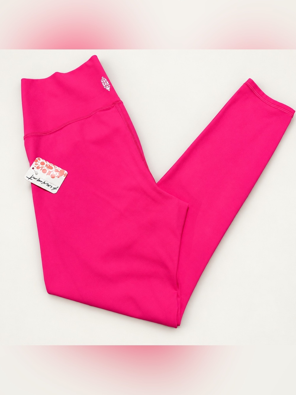Free People Hot Pink High-Rise Leggings